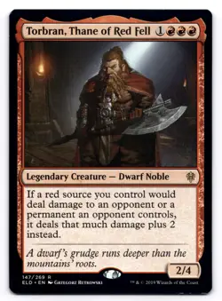Torbran, Thane of Red Fell LP Throne of Eldraine 147/269 MTG Regular - Image 1