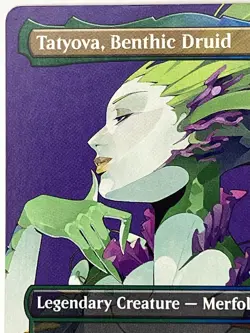 Tatyova, Benthic Druid LP Borderless Commander Masters 687 MTG Regular - Image 3