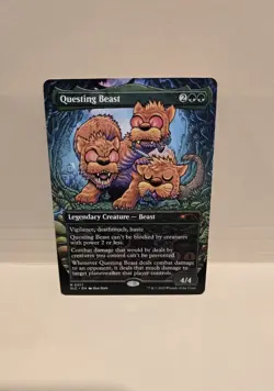 Questing Beast Non Foil Secret Lair Encyclopedia Of Magic Near Mint MTG - Image 1