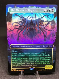 MTG The Master of Keys 0004 Duskmourn Commander Borderless Foil Mythic NM - Image 1