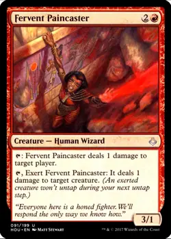 X 1 Fervent Paincaster NM Hour of Devastation 091 MTG Magic The Gathering - Image 1