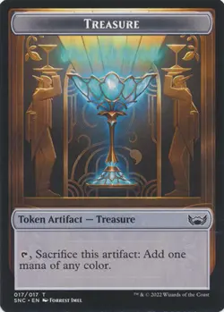 MTG Streets of New Capenna - Angel 3/3 & Treasure [Token] (Foil) - Image 2