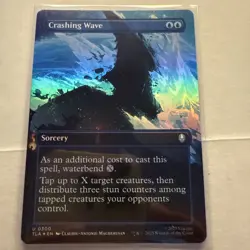 Crashing Wave - 300 - MTG Avatar: The Last Airbender - Borderless Scene FOIL - Image 1