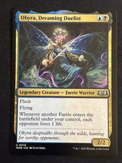 1x Obyra, Dreaming Duelist (210) Wilds of Eldraine LP MTG Magic the Gathering x1 - Image 1