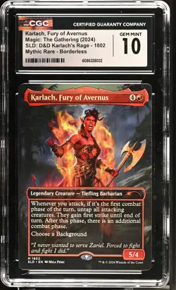 KARLACH, FURY OF AVERNUS Secret Lair D&D CGC 10 MTG EDH [Nostalgium] - Image 1