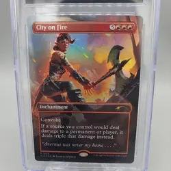 MTG City of Fire D&D SLD Foil Karlachs Rage CGC 10 Gem Mint Card #1803 - Image 3