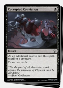 CORRUPTED CONVICTION X4 March Of The Machine MOM Magic MTG MINT CARD - Image 1