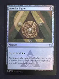 1x Foil Azorius Signet (250) Ravnica Remastered LP MTG Magic the Gathering x1 - Image 1