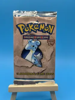 1999 Pokemon Unlimited Fossil Edition Booster Pack Lapras Art FACTORY SEALED - Image 1