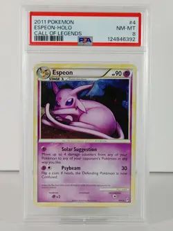 Espeon - POKEMON - Call of Legends - #4 - Rare Holo - 2011 - PSA 8 - Image 1