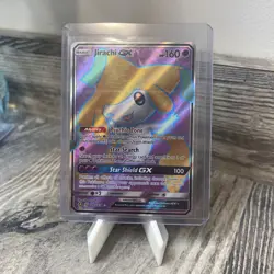 Jirachi GX 79a/236 Unified Minds Alternate Art Full Art Promo Holo Pokemon LP + - Image 1