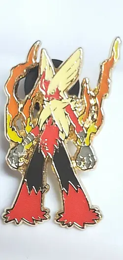 2015 POKEMON NINTENDO OFFICIALLY LICENSED 1.5" BLAZIKEN COLLECTOR'S PIN/BADGE - Image 5