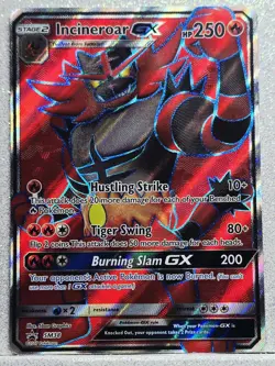 2017 ?? Pokemon Incineroar GX SM38 Full Art Black Star Promo Sun & Moon - Image 1