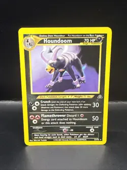 Pokemon TCG Houndoom 23/75 - Neo Discovery - Non-Holo Rare - Vintage WOTC - Image 1