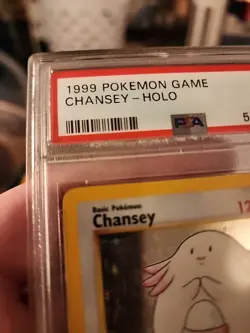 1999 Pokemon Base Set Unlimited Chansey Holo #3 PSA 6 EX-MT - Image 2
