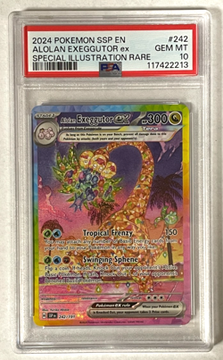 Alolan Exeggutor Special Illustration Rare PSA 10 GEM MT 2024 Pokemon SSP #242 - Image 1