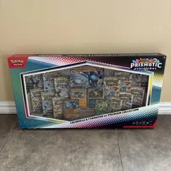 Pokemon TCG Prismatic Evolutions Lucario Ex + Tyranitar Ex Premium Collection - Image 2