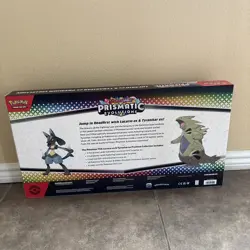 Pokemon TCG Prismatic Evolutions Lucario Ex + Tyranitar Ex Premium Collection - Image 3