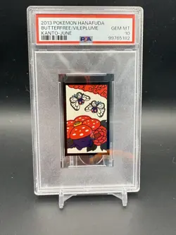 2013 Pokemon Hanafuda Kanto-June Butterfree Vileplume PSA 10 GEM MINT - Image 1
