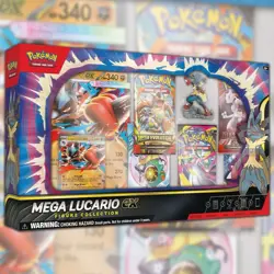 Pokemon TCG Mega Lucario EX Premium Figure Collection Brand New Factory Sealed - Image 1