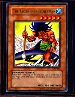 YUGIOH THE LEGENDARY FISHERMAN PSV-076 HOLO LP/NM 0408#32 - Image 1