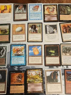 Lot Of 100+ MTG Vintage RARE Cards, Sets Revised - Exodus, HP-MP Played 002 - Image 3