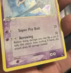 Pokemon TCG Lugia Pop Series 5 Holo Rare Card 2/17 Heavy Play HOLO BLEED - Image 4