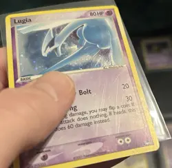 Pokemon TCG Lugia Pop Series 5 Holo Rare Card 2/17 Heavy Play HOLO BLEED - Image 5