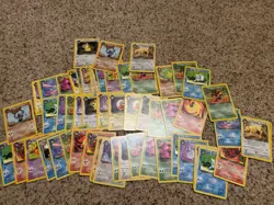 WOTC POKEMON cards Rare lot vintage READ Jungle Rocket Fossil Gym 56 Card Lot - Image 1