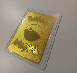 Pikachu Metal Gold Card Pokemon TCG Fun Card Thicc Pikachu - Image 3