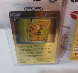 Pikachu Metal Gold Card Pokemon TCG Fun Card Thicc Pikachu - Image 5