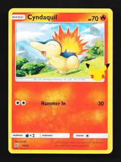 Cyndaquil 10/25 LP McDonald's Collection 2021 English Pokemon Card TCG - Image 1