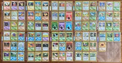Base Set, Jungle, Fossil, Gym, & Neo Common & Uncommon 85x Pokemon Card Lot - Image 1