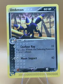Pokemon TCG Umbreon EX Sandstorm Card 24/100 Regular Rare Near Mint - Image 1
