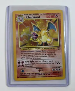 Charizard 4/130 Holo Rare Base Set 2 Pokemon Card/HP - Image 1