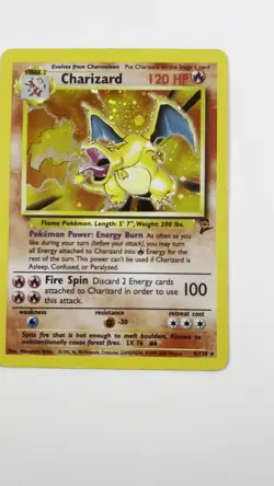 Charizard 4/130 Holo Rare Base Set 2 Pokemon Card/HP - Image 2