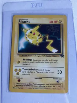 1999 Pokemon Pikachu Movie Promo #4 Wizard Blackstar Promo WB Gold Stamp Card - Image 1