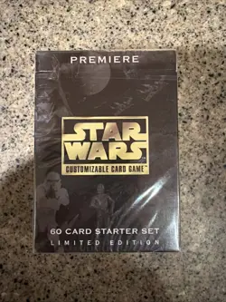 Sealed Premiere Star Wars Customizable Card Game 60 Card Starter Set 1995 - Image 1
