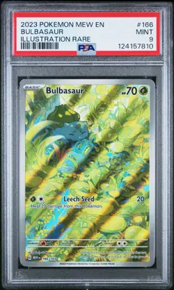 Pokemon Graded Card - PSA Mint 9 Bulbasaur 166/165 IR- S&V 151 - Image 1