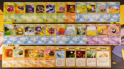 HP/Worn Japanese COMPLETE Pokemon MYSTERY OF THE FOSSL Set 32-Card UNC/COMMON 62 - Image 1