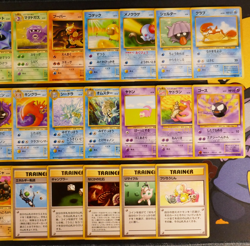 HP/Worn Japanese COMPLETE Pokemon MYSTERY OF THE FOSSL Set 32-Card UNC/COMMON 62 - Image 3