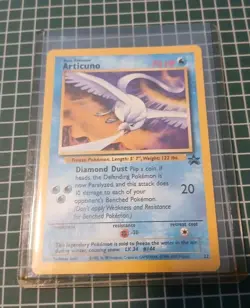 Pokemon TCG Articuno #22 Black Star Promo WOTC Movie Promo Aoki NM Card - Image 2