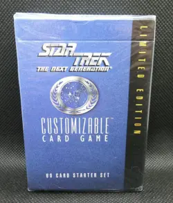 Star Trek CCG 1994 Black Border Limited Edition Sealed Starter Deck Box 60 cards - Image 1