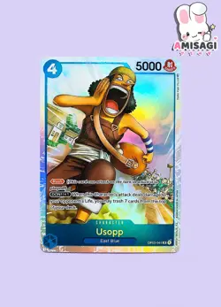 One Piece Card Game - Usopp OP03-041 SR Englisch Foil Karte TCG Anime - Image 1