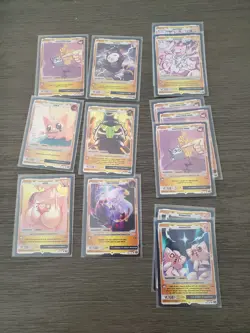 VCard Awakened Worlds: First Edition Mascot Cards (holo); lot of 74 - Image 2