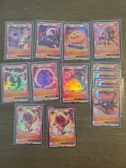 VCard Awakened Worlds: First Edition Mascot Cards (holo); lot of 74 - Image 3
