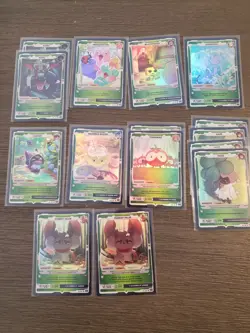 VCard Awakened Worlds: First Edition Mascot Cards (holo); lot of 74 - Image 4