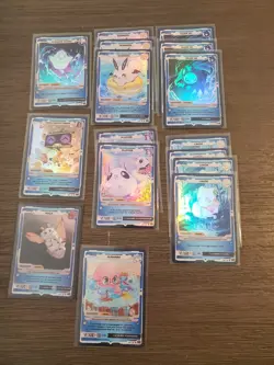 VCard Awakened Worlds: First Edition Mascot Cards (holo); lot of 74 - Image 5