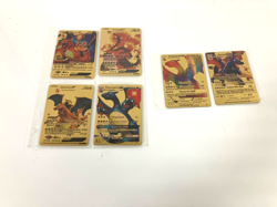 Pokemon Stage 2 & V Evolution Charizard Gold Foil Cards (lot of 6) - Image 1