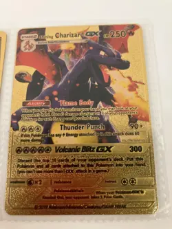 Pokemon Stage 2 & V Evolution Charizard Gold Foil Cards (lot of 6) - Image 2